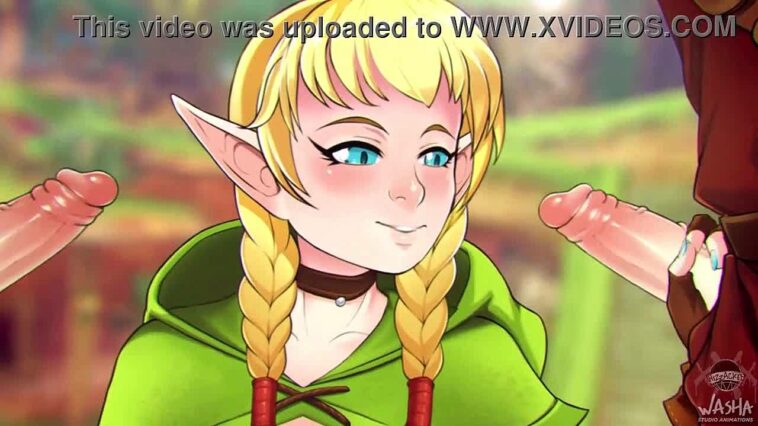 Anime porn video featuring Linkle and Washa Link's steamy encounter - Cartoon Porn