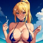 Big tits blonde gets covered in cum in hentai video - Cartoon Porn