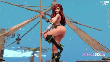 Lewd 3d Babes Showing Their Pole Dance Skill In A Naughty Animation - Sexy Blonde