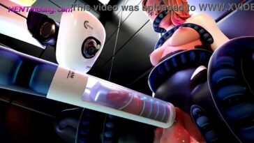 Gwen's forbidden pleasure with a futuristic milking device - Cartoon Porn