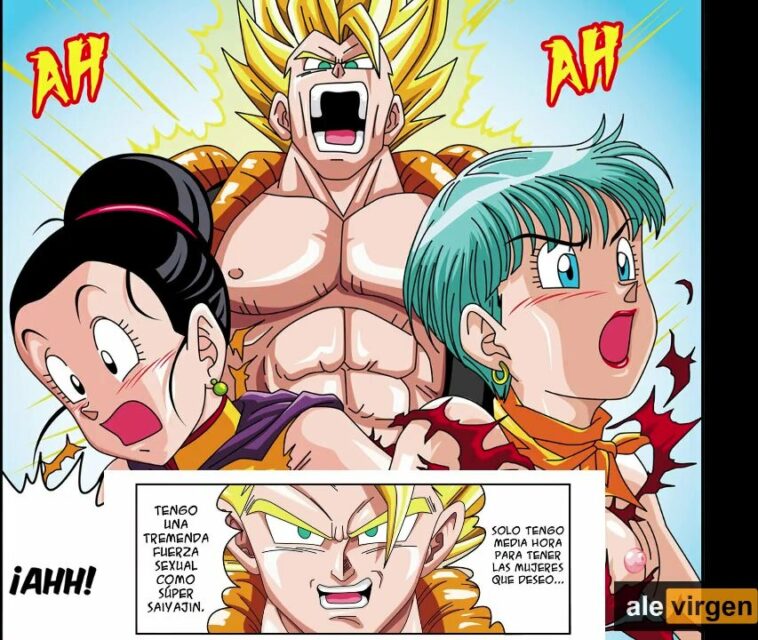 Milk y Bulma son penetradas por Gogeta