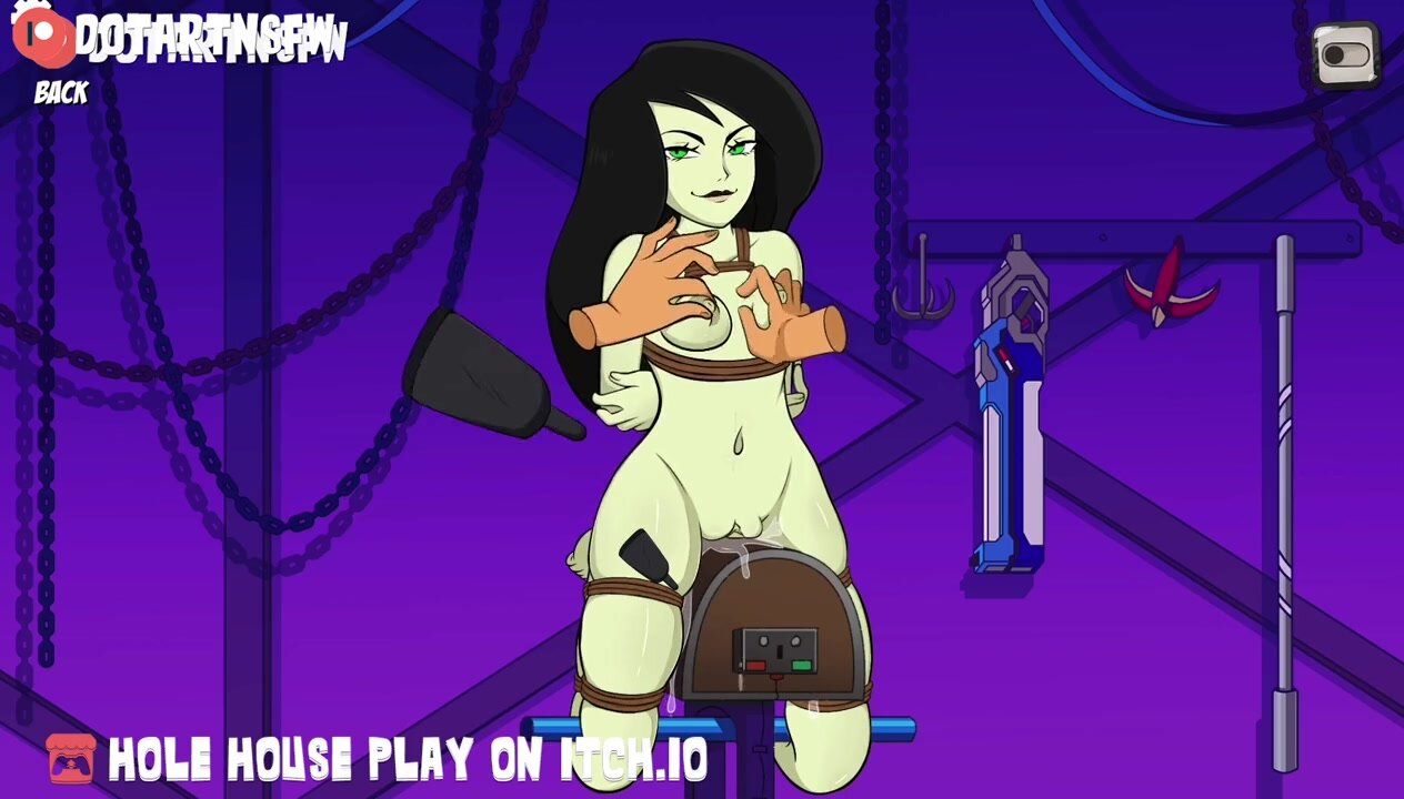 Shego Rope Bondage And Spanking - Hole House