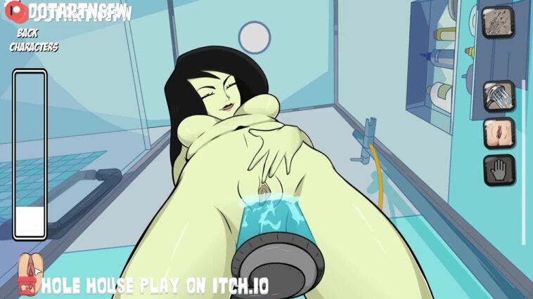 Shego Squirting In The Shower - Hole House